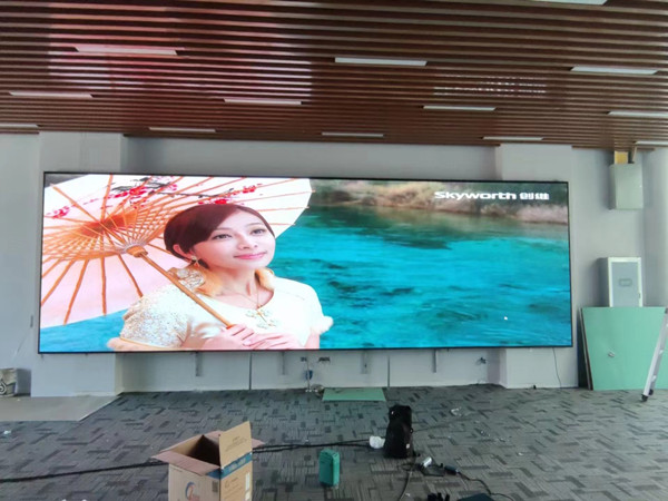 五莲P1.53led小间距屏安装案例